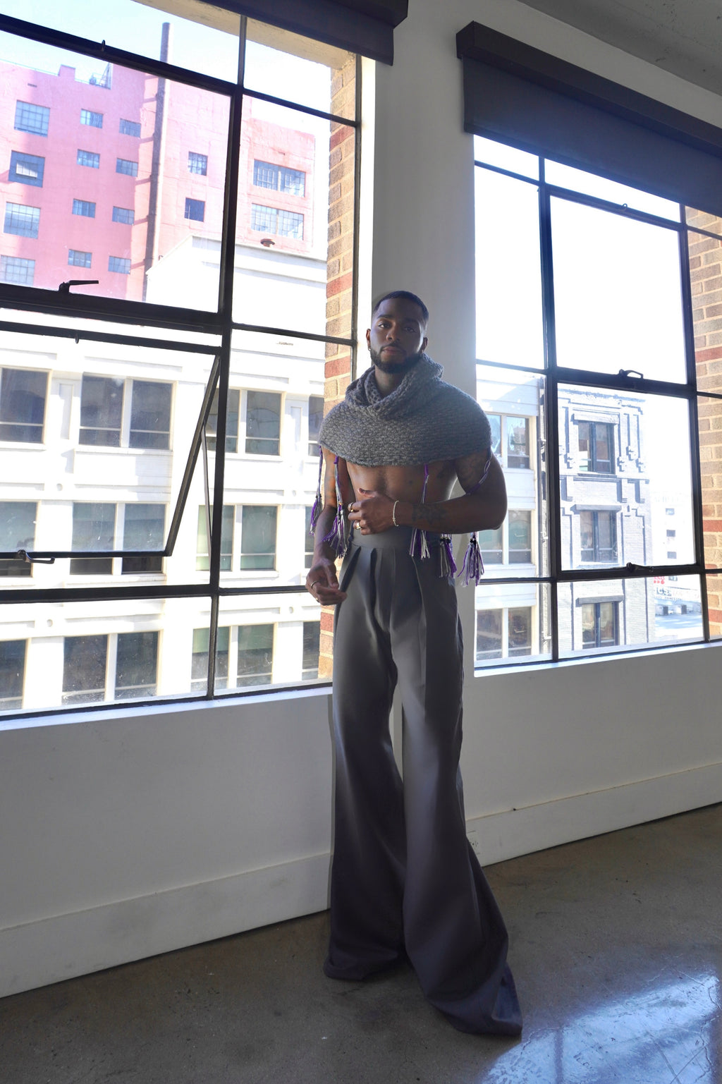 Charcoal High Waist Pants