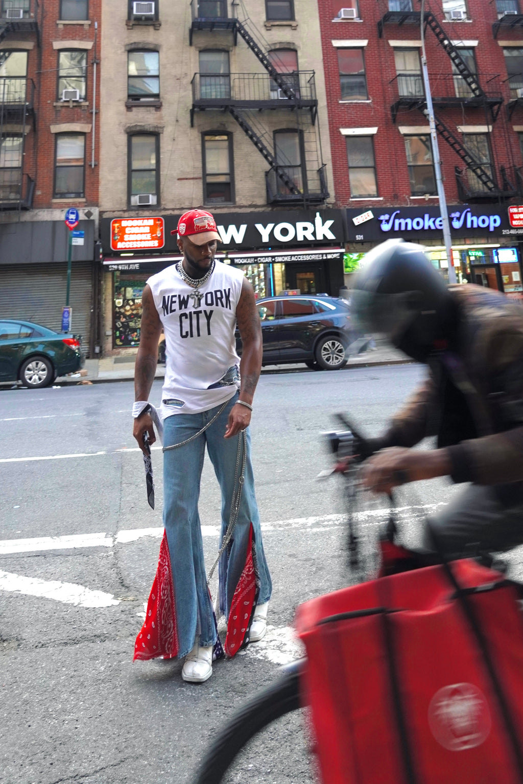 Bandanna Flared Denims