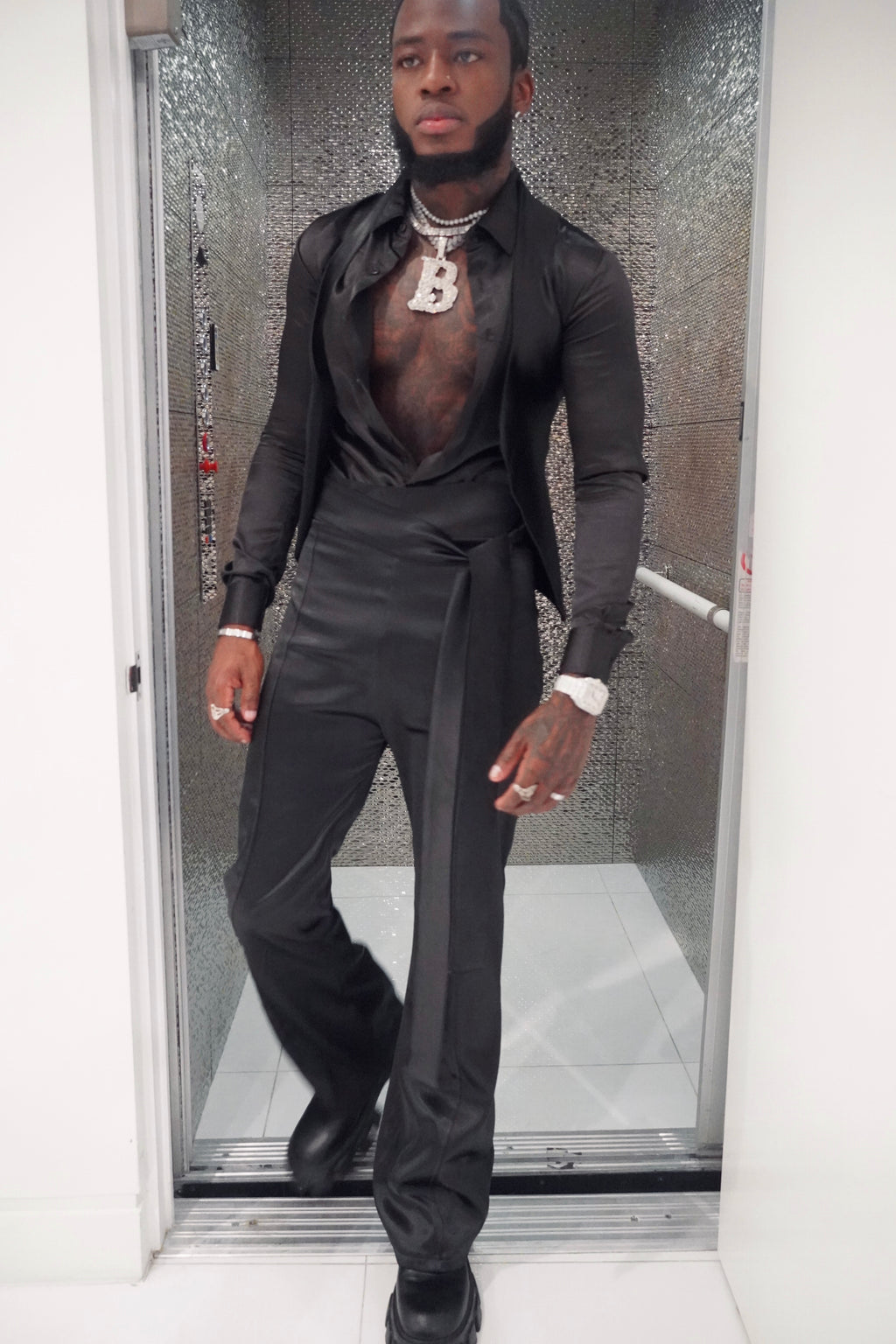3 Piece Satin Set
