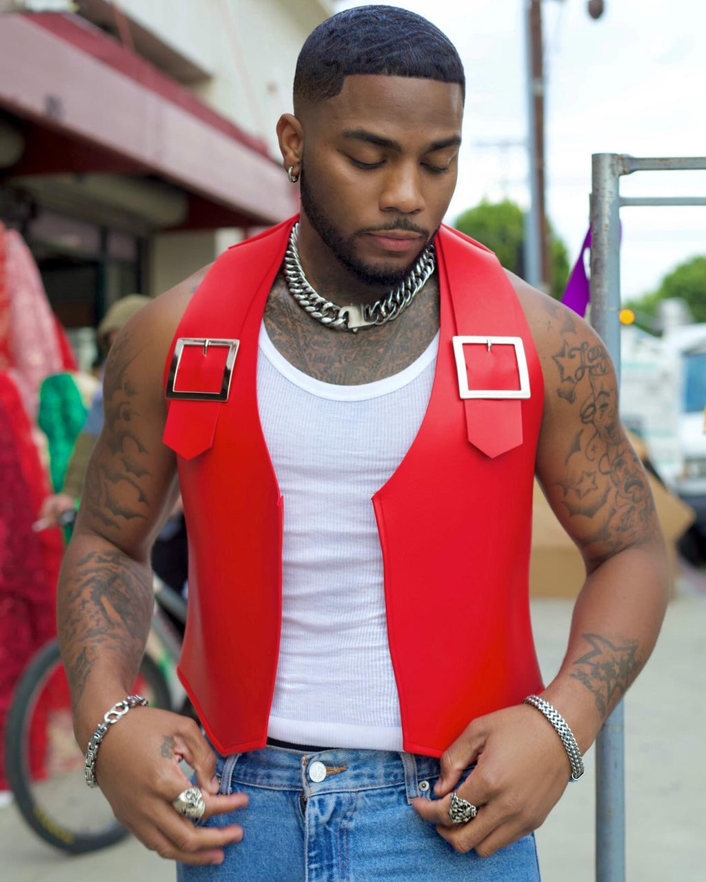 Venez Leather Vest