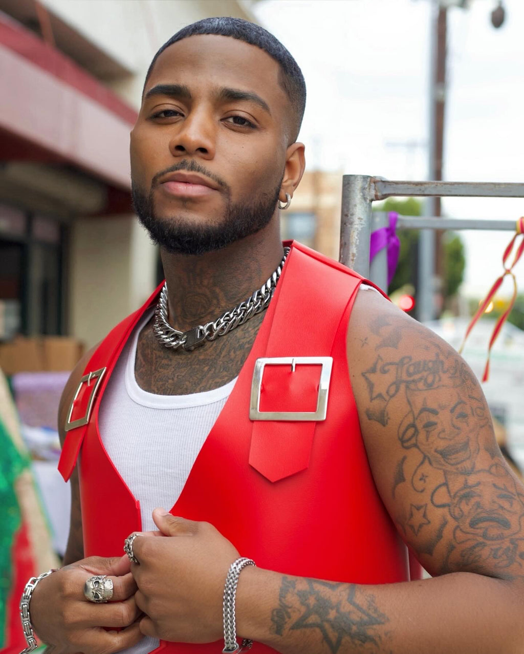Venez Leather Vest