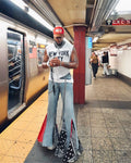 Bandanna Flared Denims